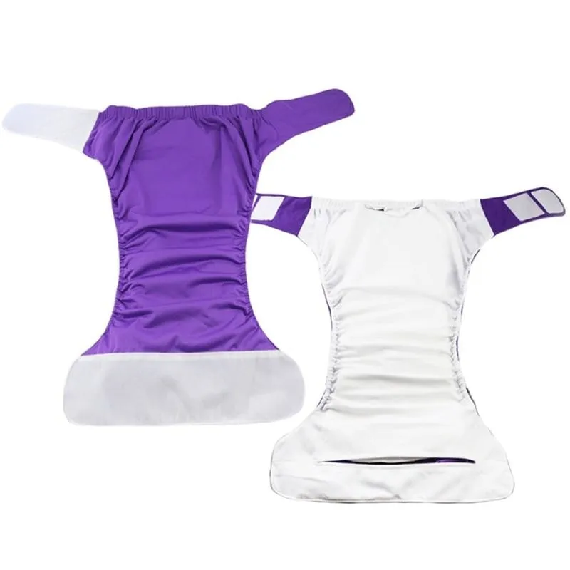 Purple Velcro Diaper