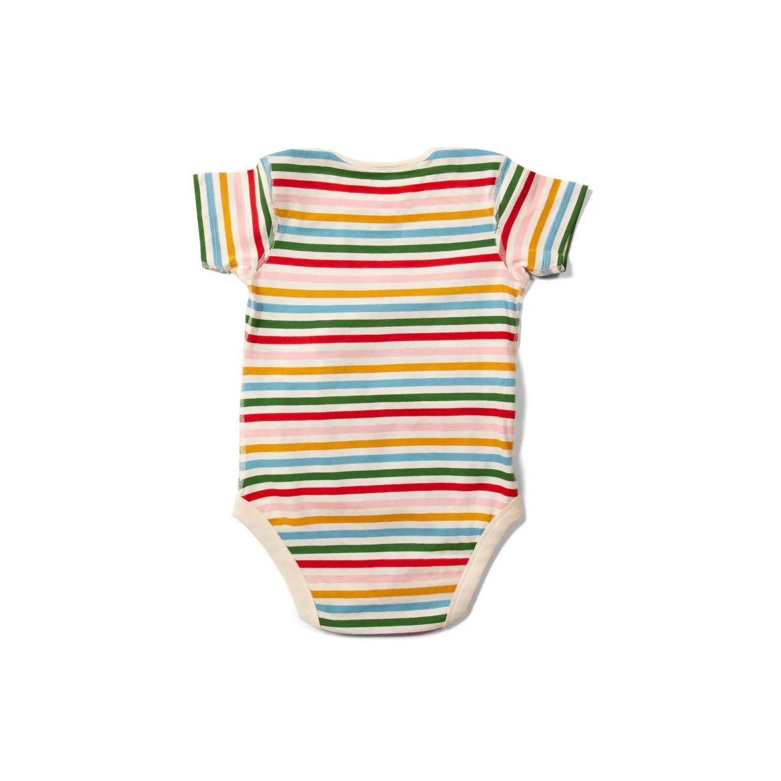 Rainbow Striped Easy Feeding Adaptive Onesie