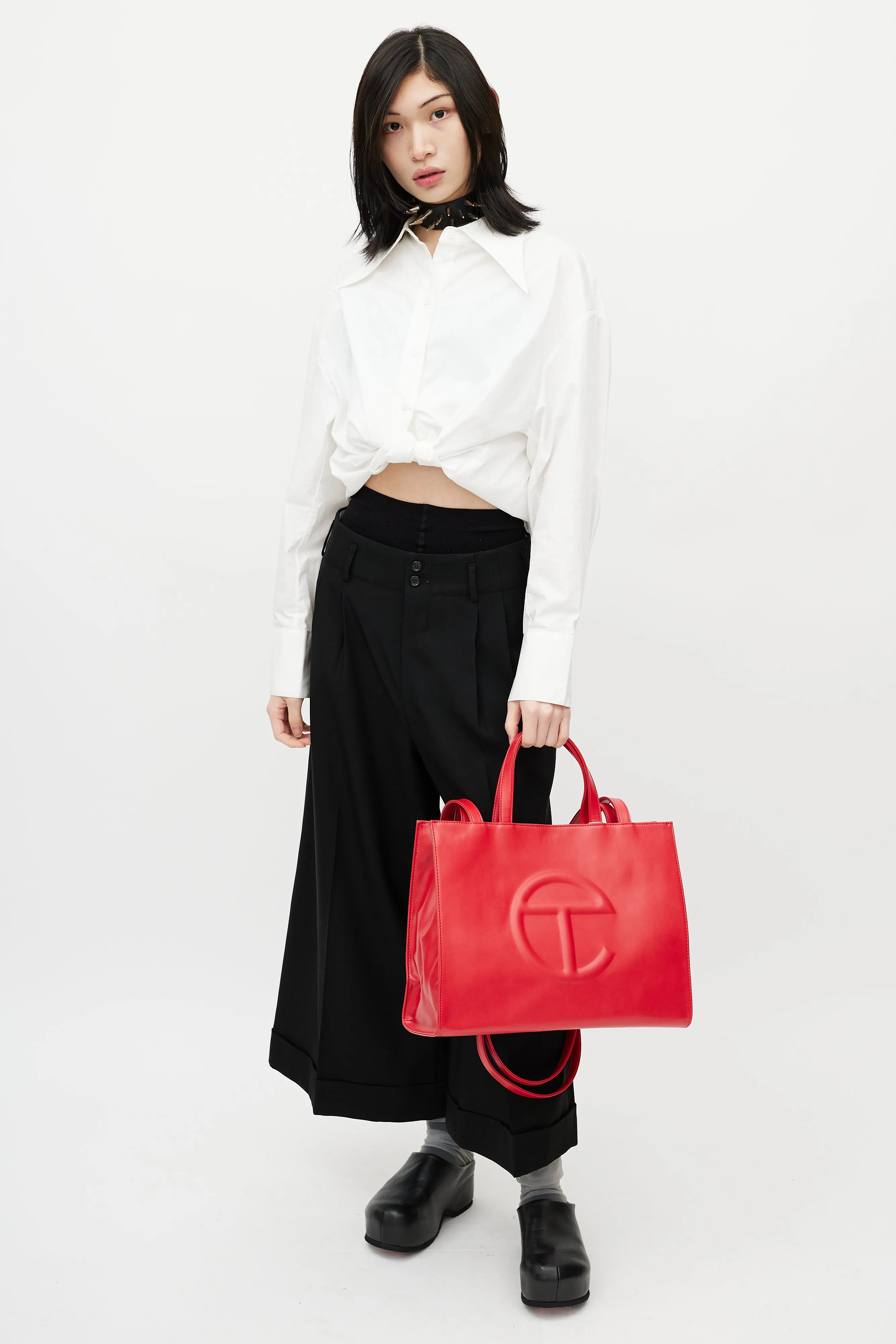 Red Medium Shopping Bag