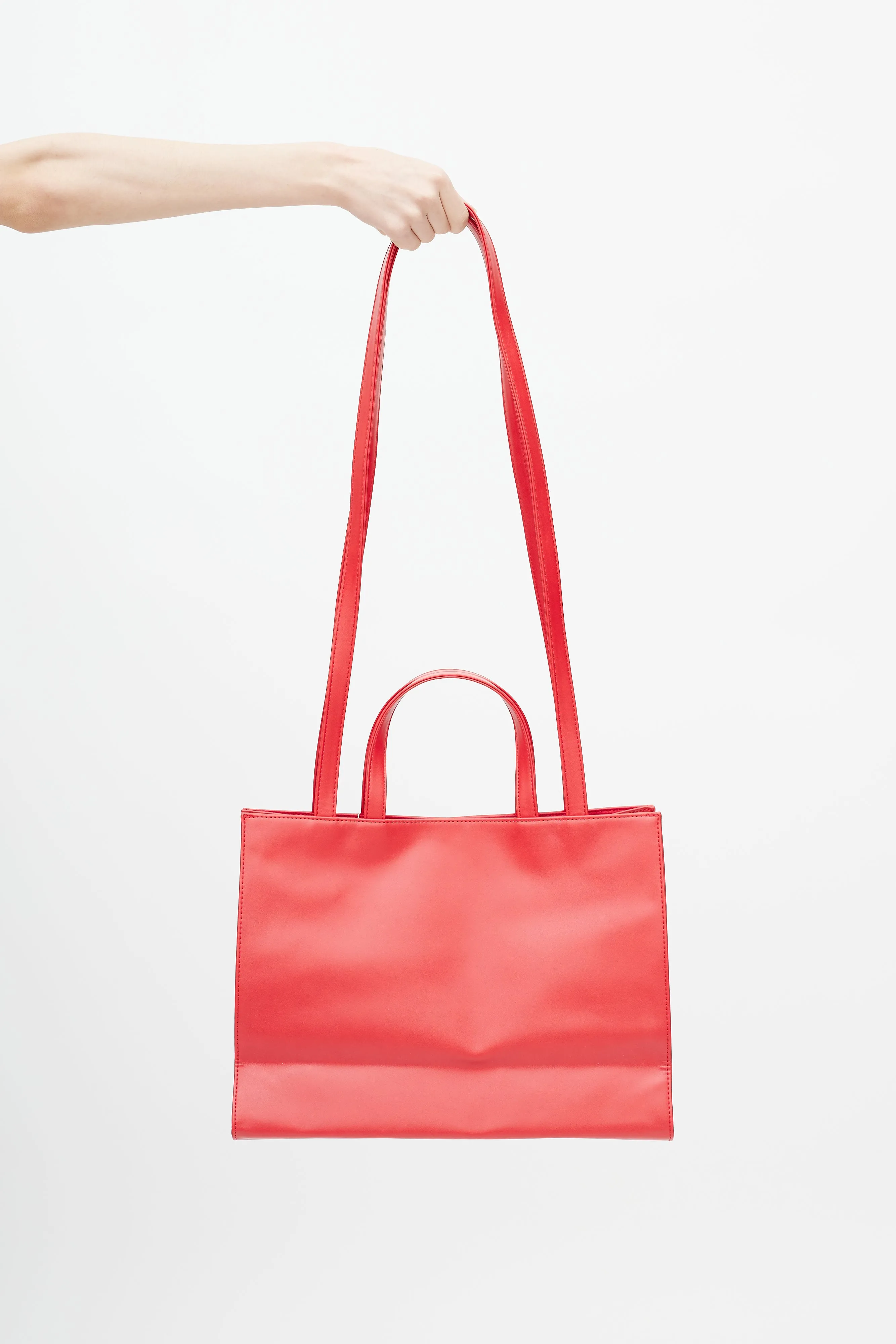 Red Medium Shopping Bag