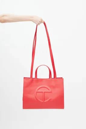 Red Medium Shopping Bag