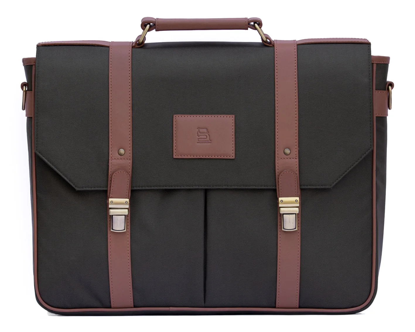 Retro Laptop Bag - Olive