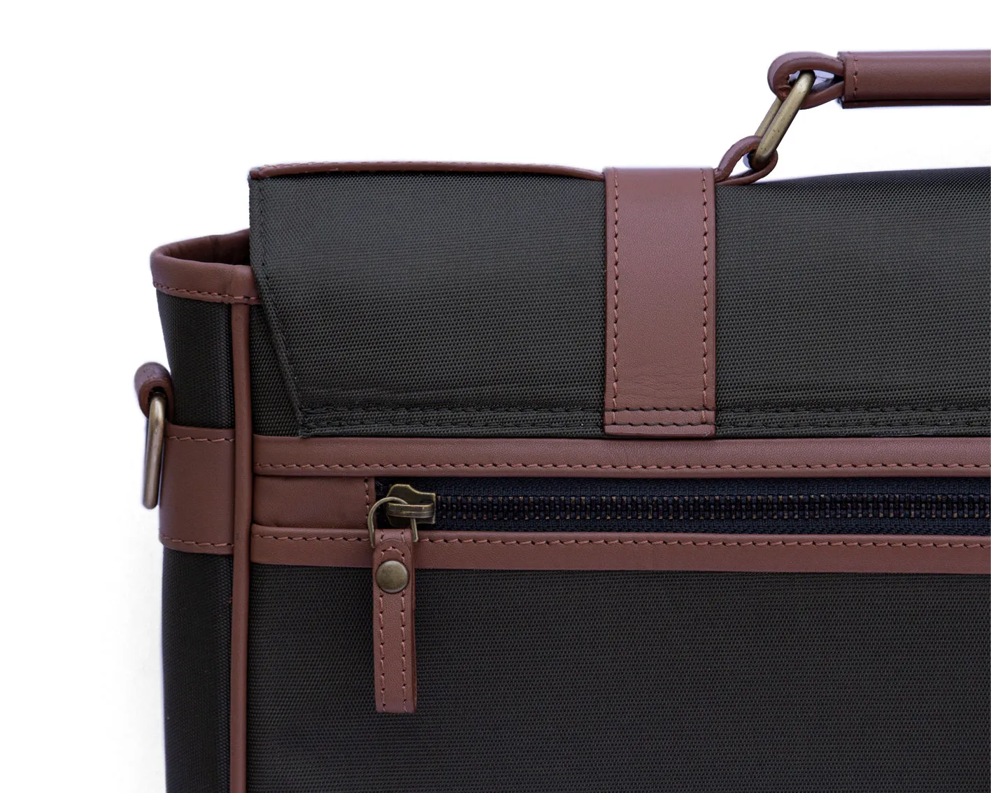 Retro Laptop Bag - Olive