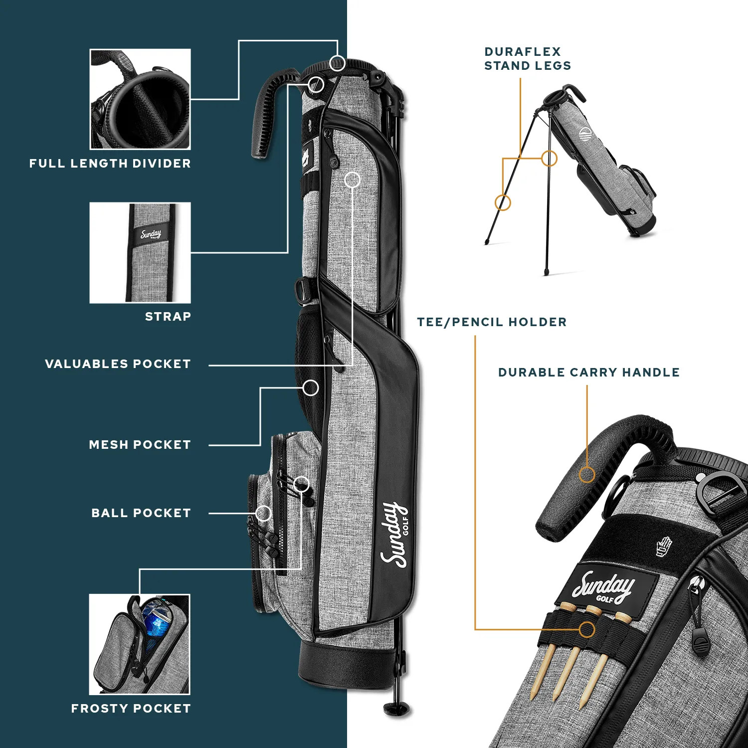 Ron Burgundy Loma Golf Bag