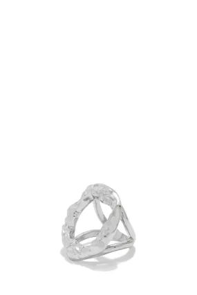 Roxana Textured Ring - Silver