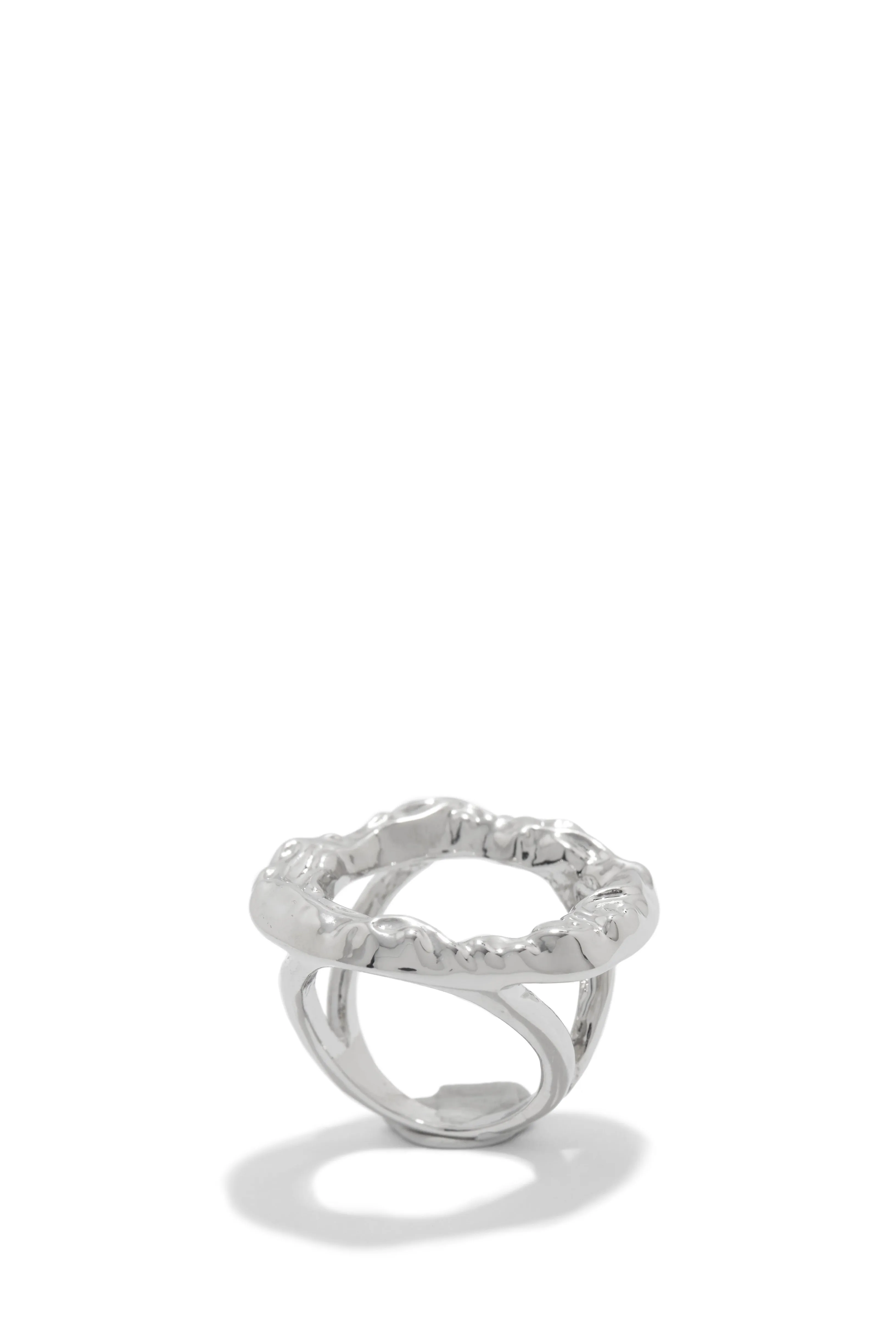 Roxana Textured Ring - Silver