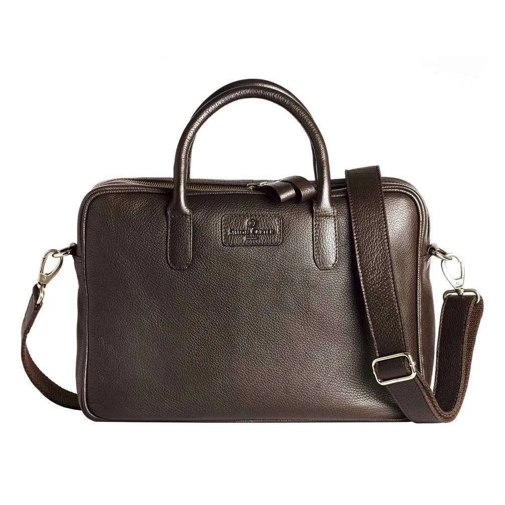 Simon Carter Hove Laptop Bag - Brown