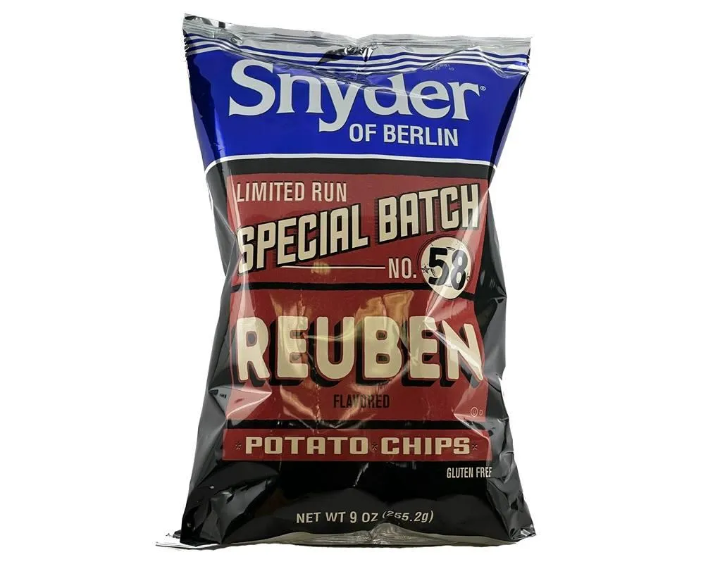 Snyder of Berlin "Limited Run" No. 58 Reuben Flavored Potato Chips 9 oz. Bag