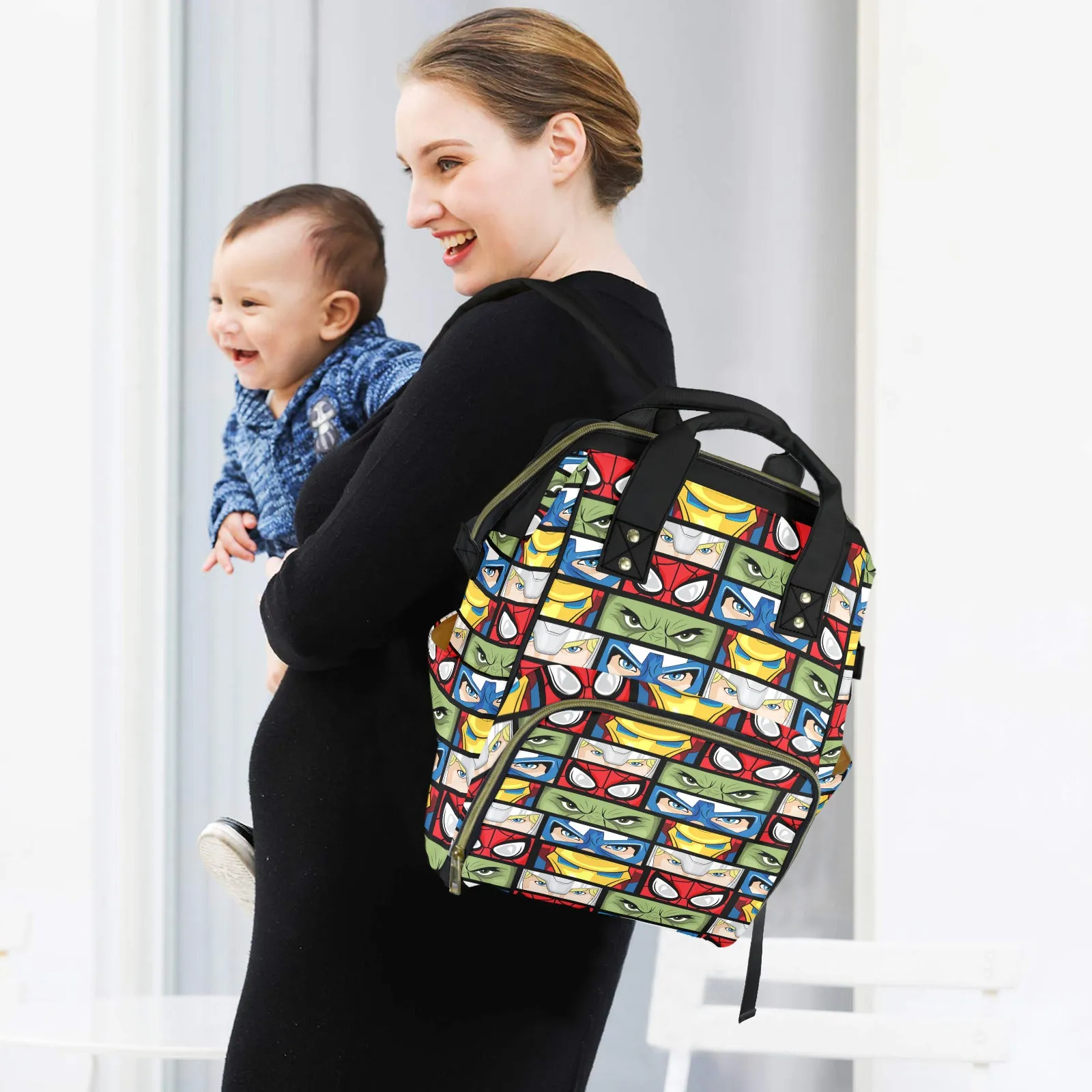 Super Hero Eyes Multi-Function Diaper Bag