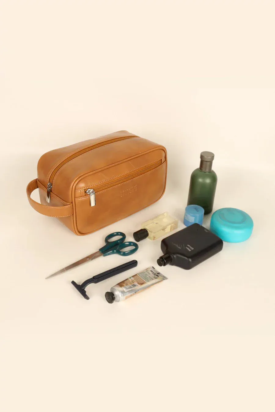 The House of Ganges - Hurst Vegan Leather Toiletry Bag