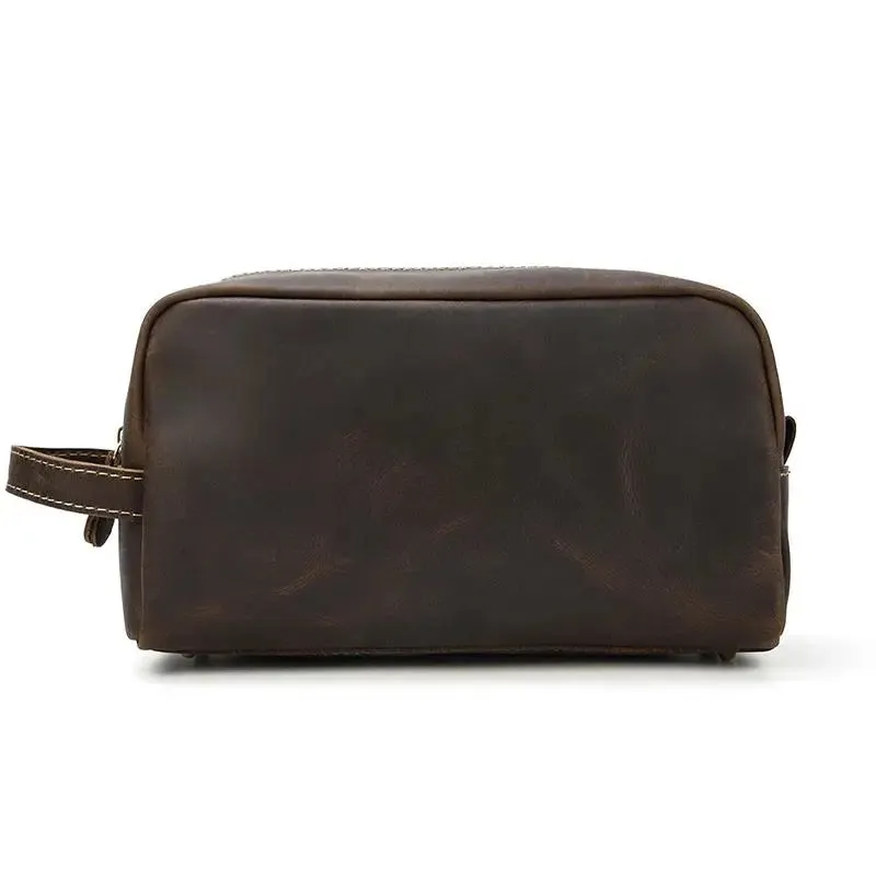 The Wanderer Genuine Leather Toiletry Bag