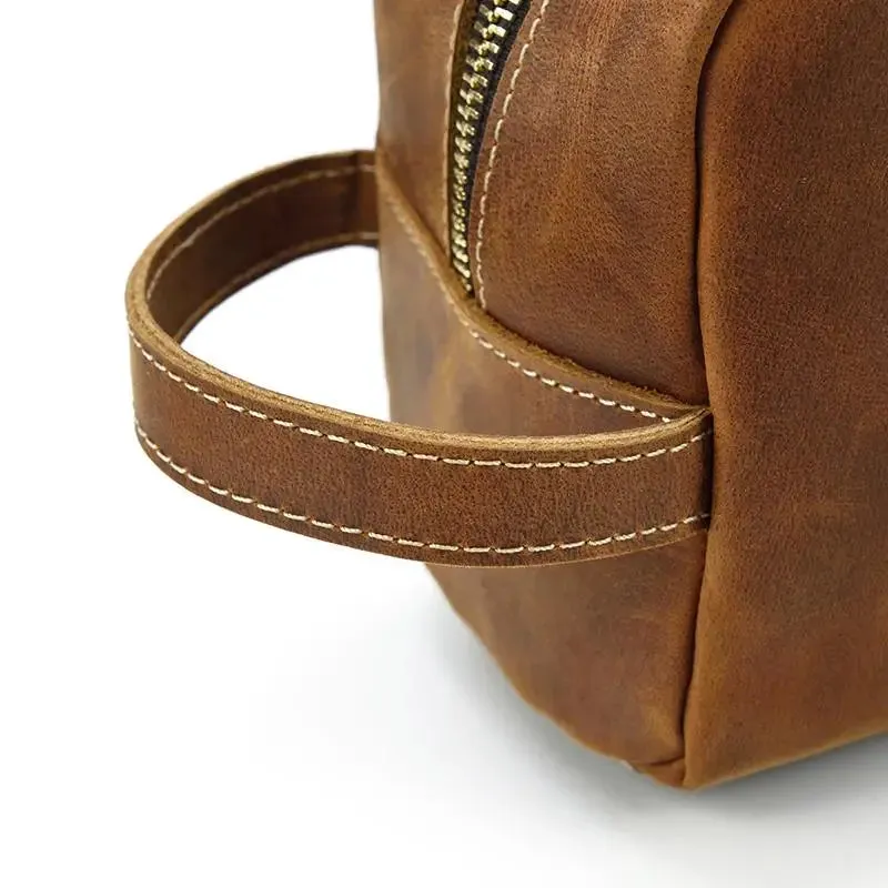 The Wanderer Genuine Leather Toiletry Bag