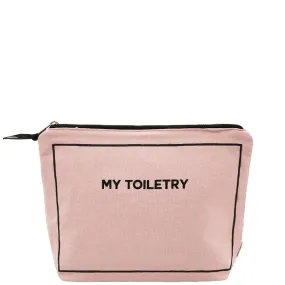 Toiletry Pouch with Coated Lining, Pink/Blush