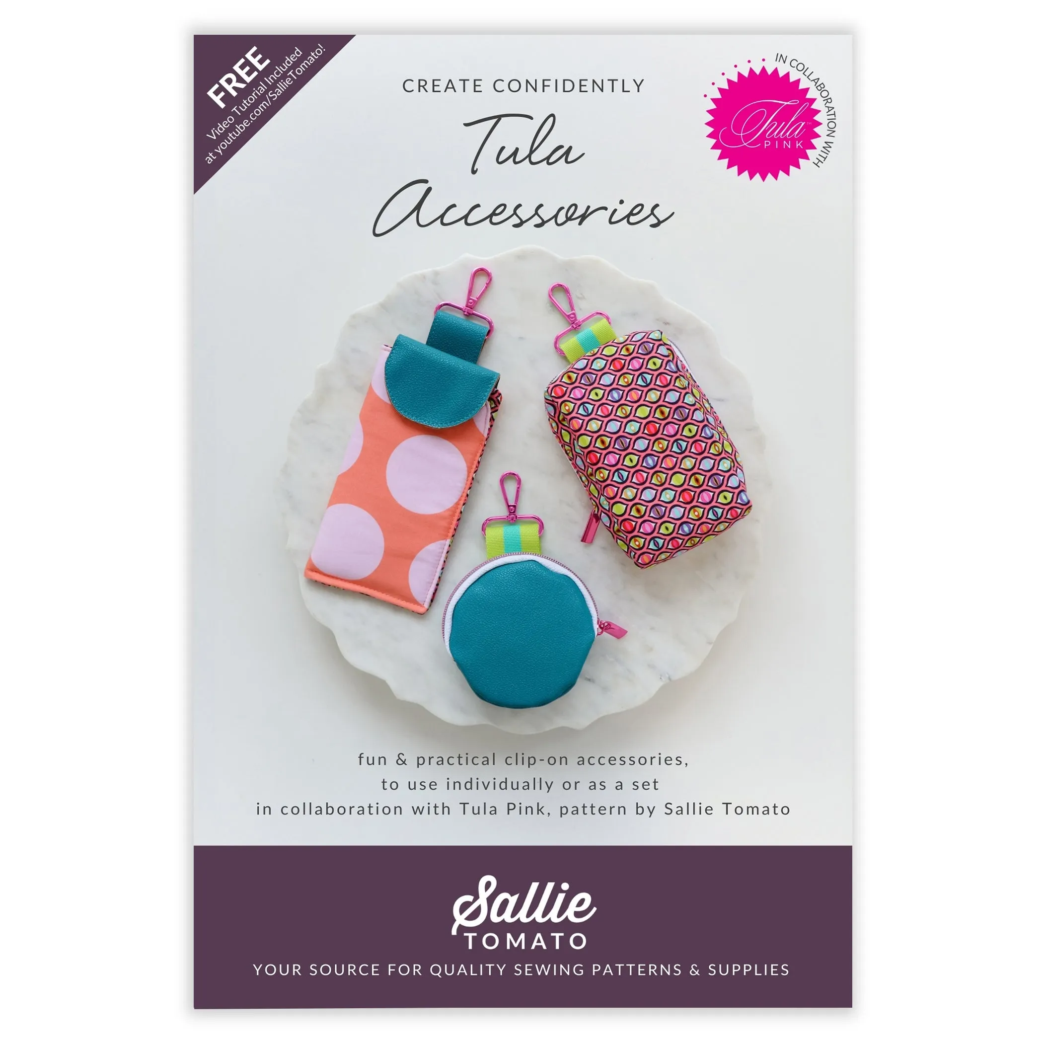 Tula Pink - Tulas Clip On Accessories Paper Pattern