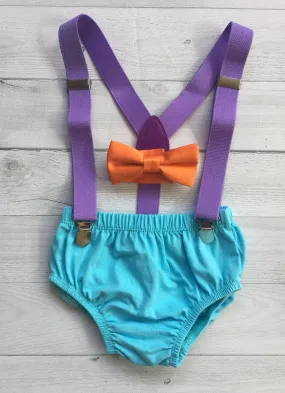 Turquoise Lavender & Orange Cake Smash Set