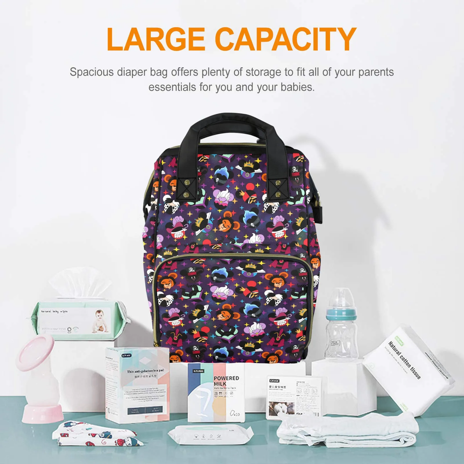 Villains Multi-Function Diaper Bag