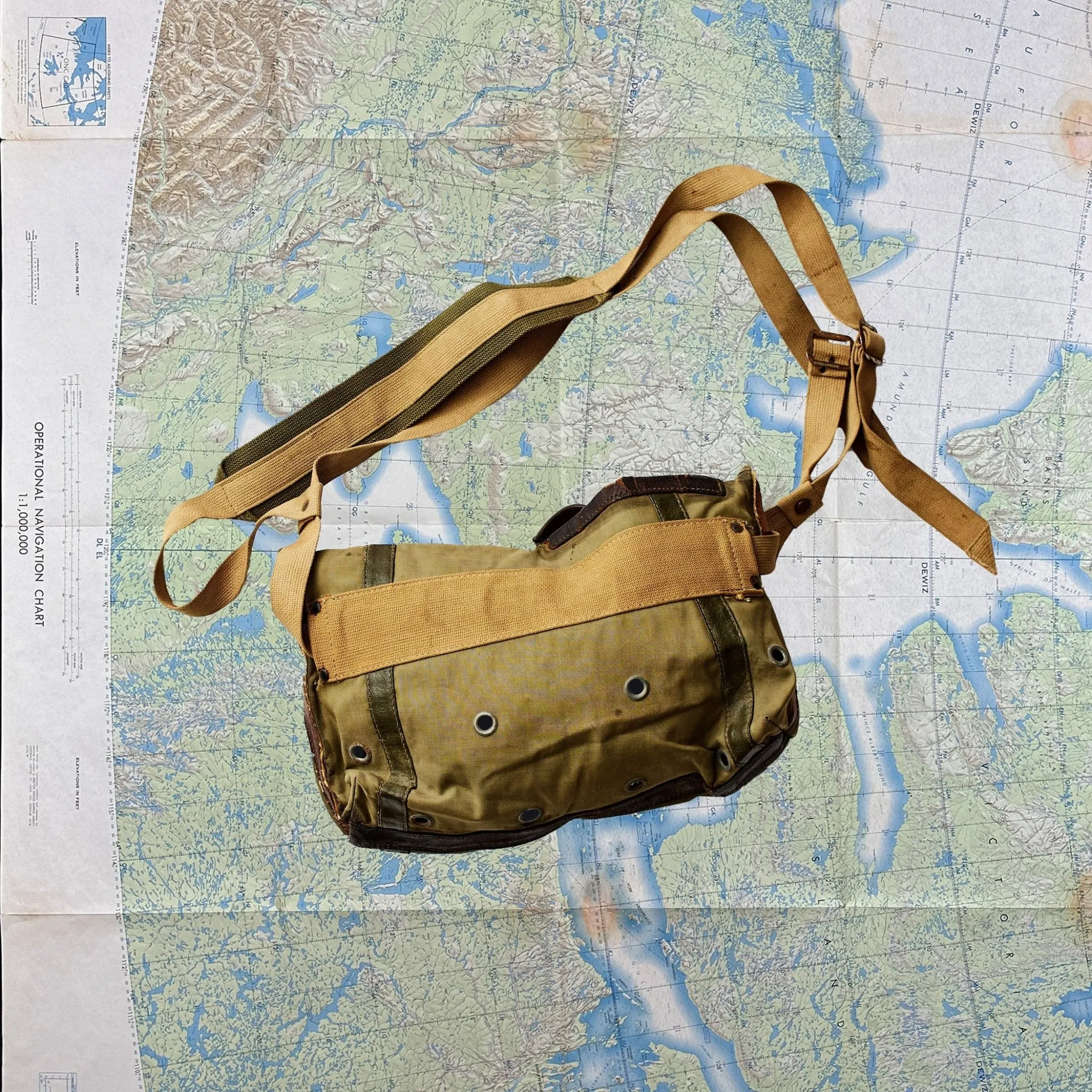 Vintage 1940s HJ Collis Fishing Bag