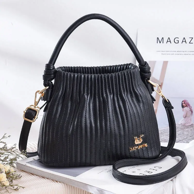 Women's folk stylish fashionable versatile chic vintage soft handbag shoulder bag